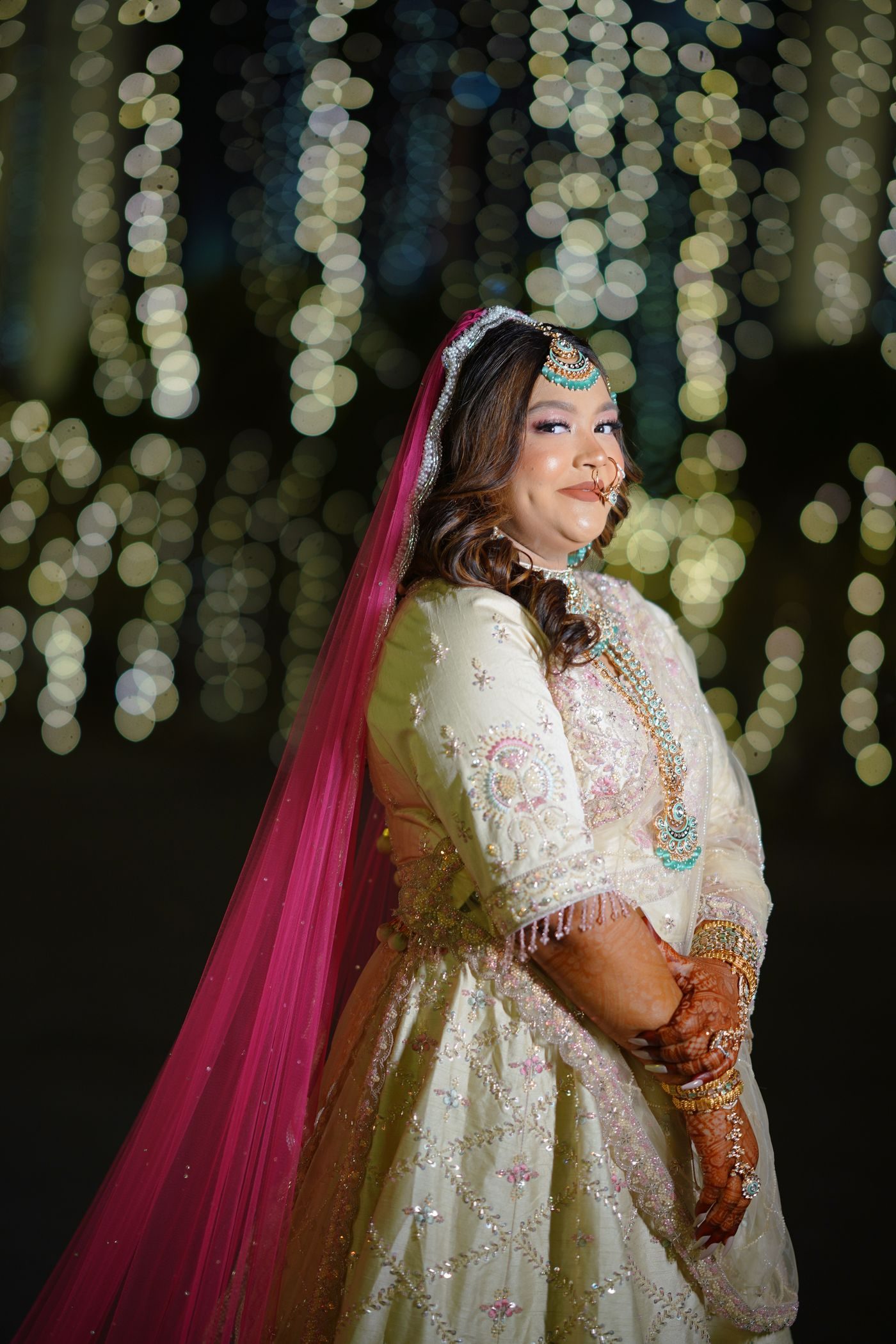 Finished bridal hair and makeup