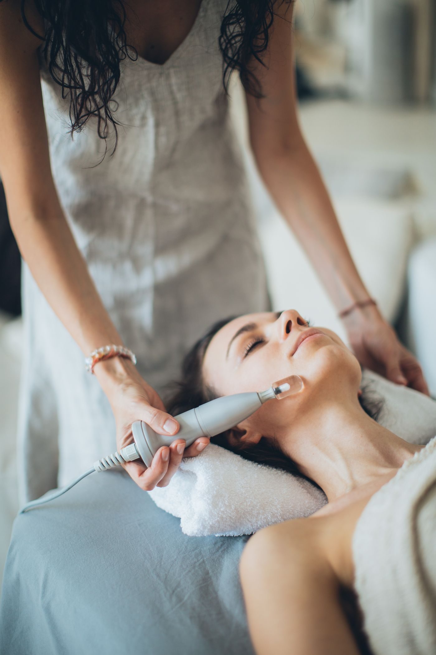 Facial treatment and skin prep