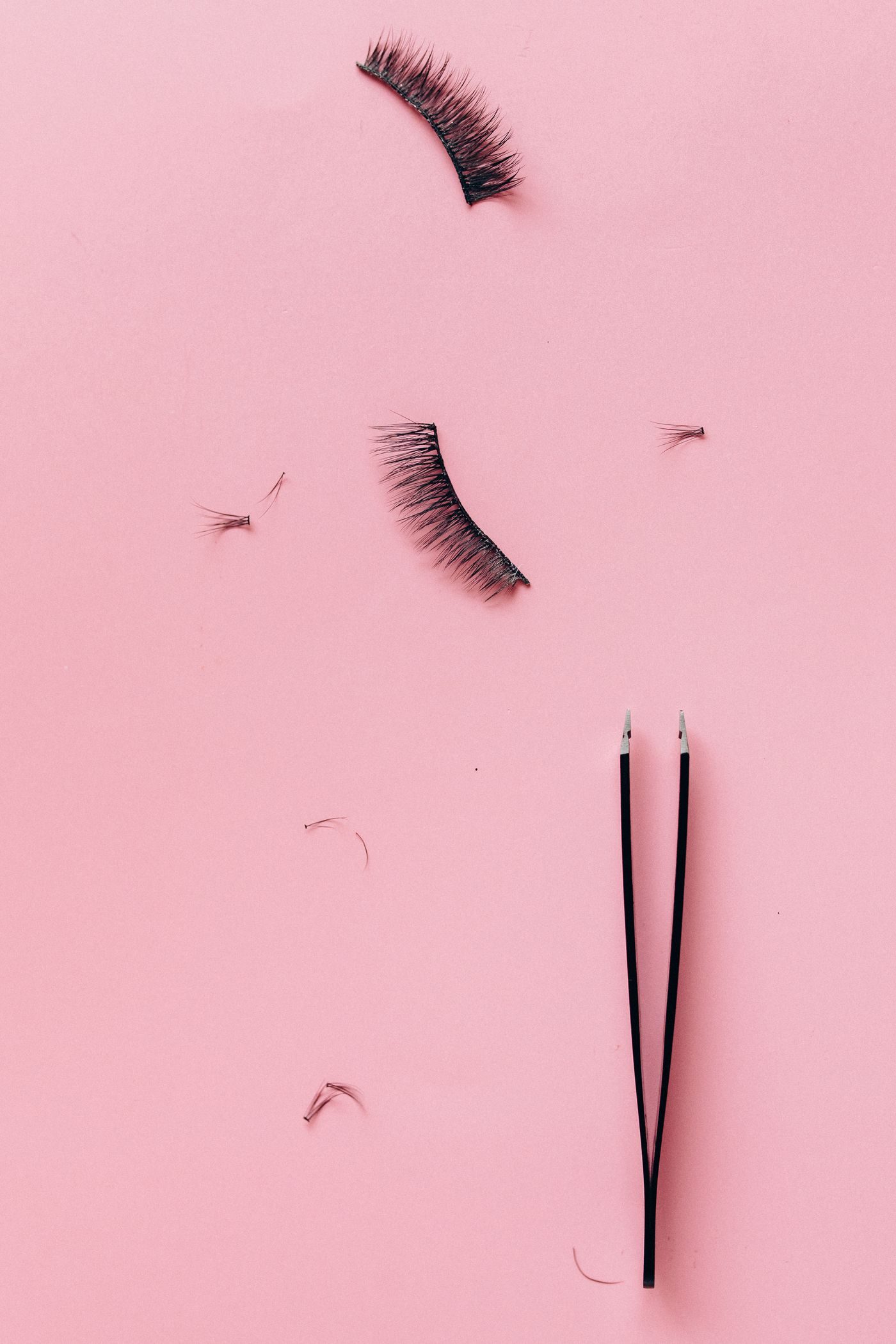 Lash and brow detail work