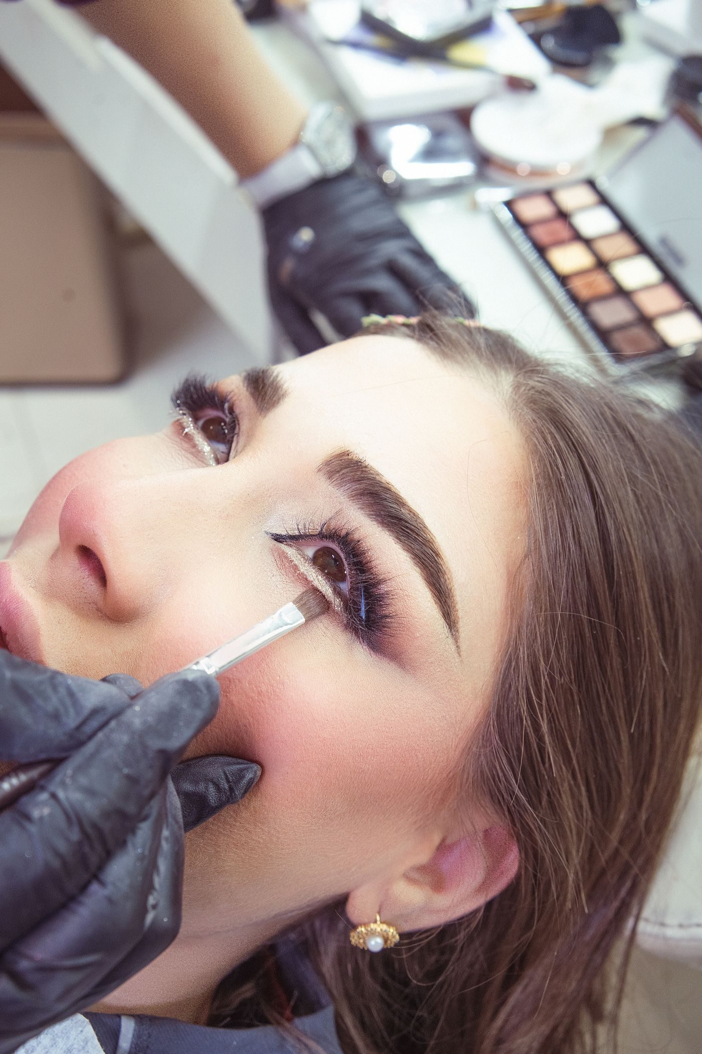 Makeup application at Artemis Hair & Beauty in Ringwood